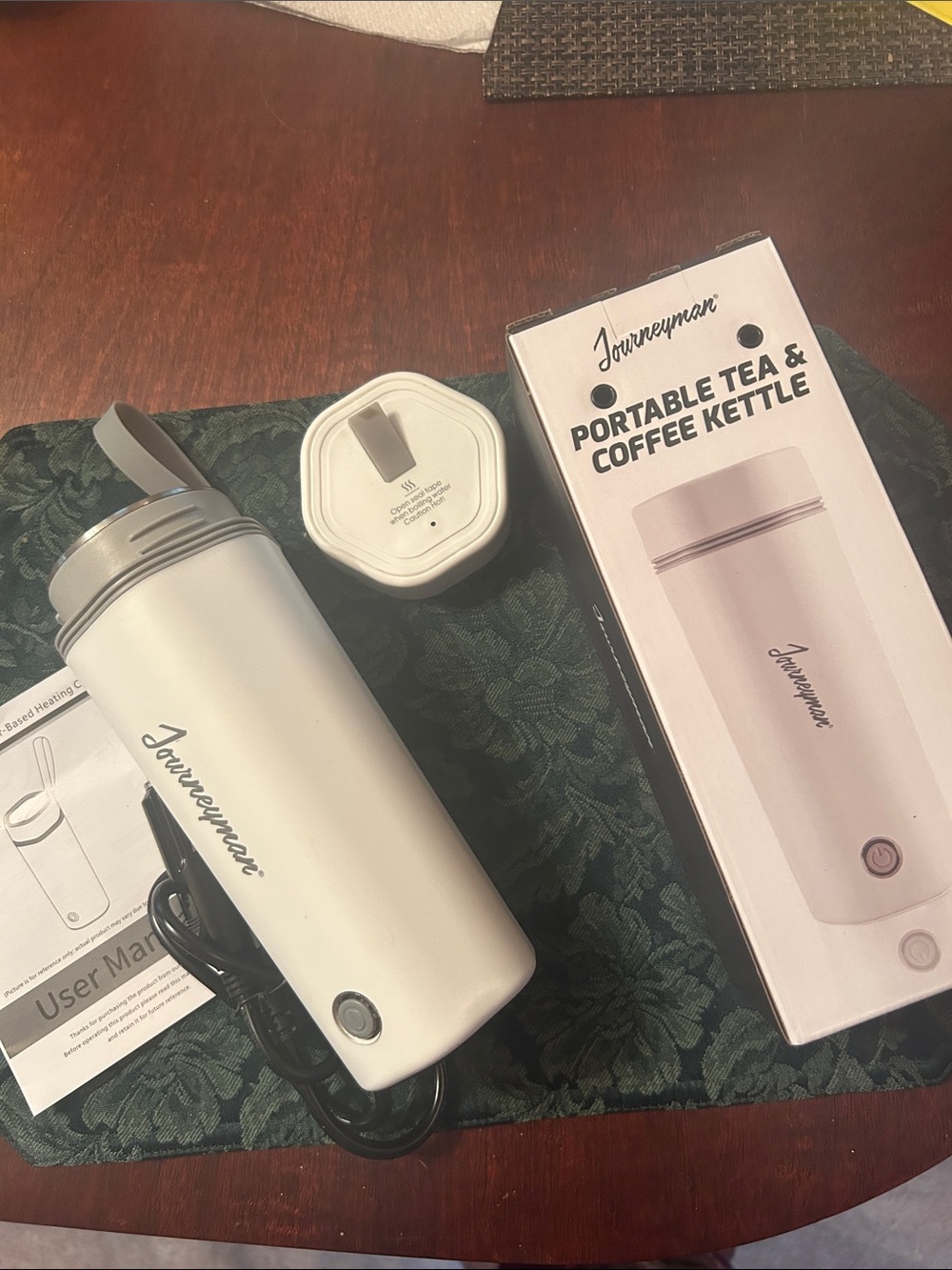 Journeyman Portable Tea & Coffee Kettle in Matte White